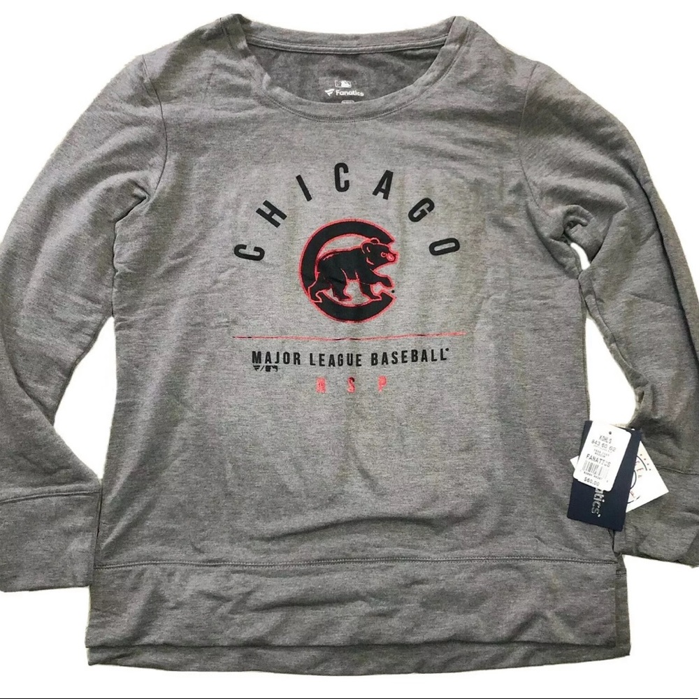 Fanatics Chicago Cubs Pullover Sweatshirt Womens M